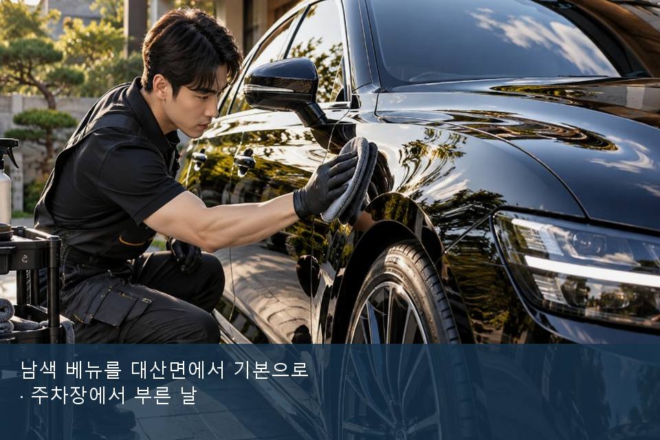 남색 베뉴를 대산면에서 기본으로 · 주차장에서 부른 날